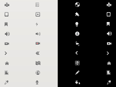 Milestone Icons glyphs icons pictograms user interface