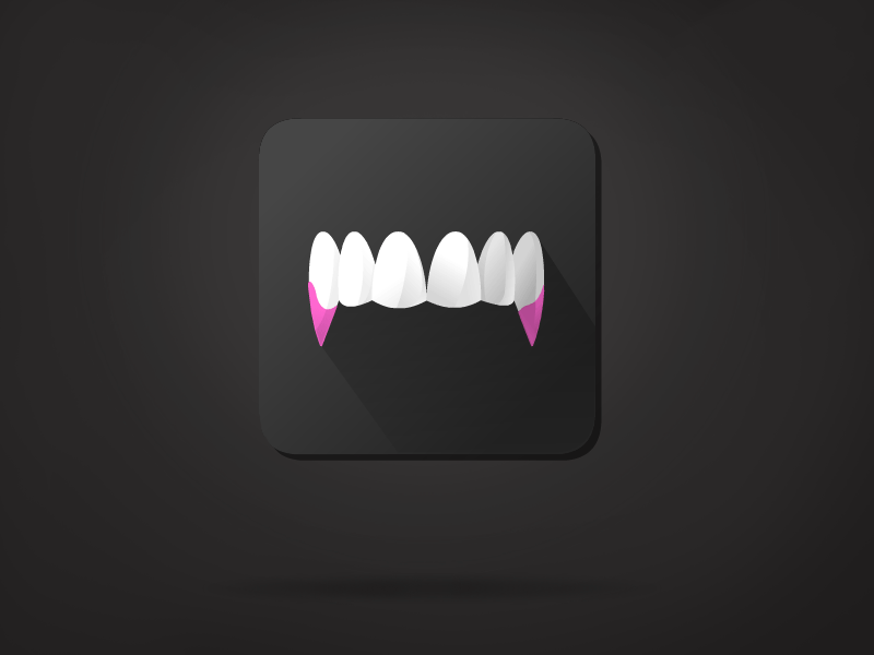 Happy Dribbble Halloween! animation bite blood celebration dribbble drop gif halloween icon illustration teeth vampire