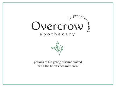 Avona Serif used for a fictional apothecary