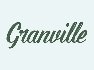 Granville lettering script vancouver