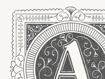 Ornamental A Close up a apple pencil decorative ipad letter lettering line drawing ornamental pencil sketch stamp