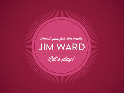 Thank you, Jim, happy to be drafffted!