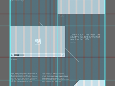 Wireframe Site beta grid guides prototype ui ux video website wireframe