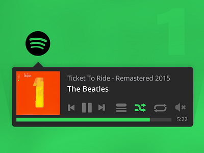 Spotify Menu Bar App