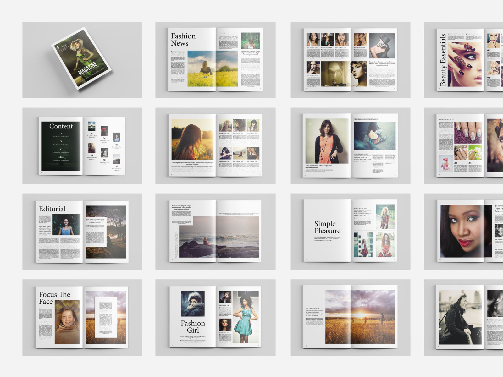 Photography Magazine Template by Md Nasir Uddin on Dribbble