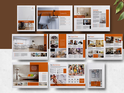 Printable Interior Designer Brochure Template