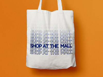 Shop At The Mall Tote tote tote bag typography