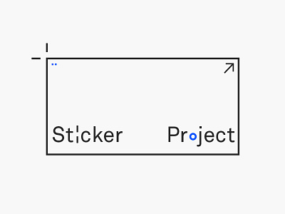 Sticker Project – Logo branding identity logo logo design logotype mark minimal modern print sticker sticker project typography