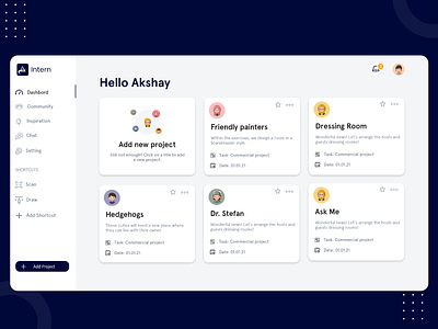 Project Manage Dashboard