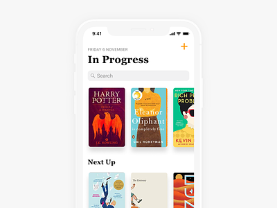 Books App Home - WIP app app design book app books bookshelf bookshop design ios ios 11 iphonex