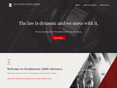 Oosthuizens Attorneys branding design flat graphic design law minimal ui ux web web design web development website