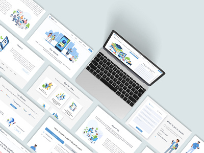 SmartFunder Web Design & Development education flat friendly illustration isometric isometric design minimal ui ux web web design web development website