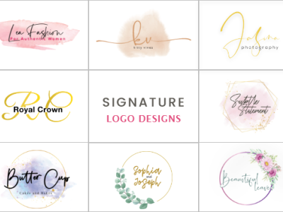 Signature logo designs