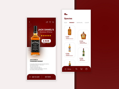 UI/UX Design concept for Online Alcohol Shopping App android app app branding app design beer cart category page design details page ecommerce ios online shopping shopping cart typography ui design uidesign uiux ux design whiskey wine