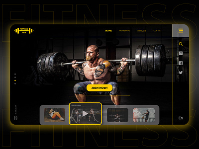 Fitness Website UI/UX Design (Landing Page)