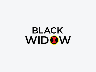 Black Widow art black widow brand branding icon logo logo design logodesign logotype mark marvel minimal monogram symbol wordmark