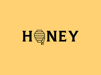 Honey art bee brand branding delicious honey icon logo logo design logodesign logotype mark minimal monogram symbol wordmark