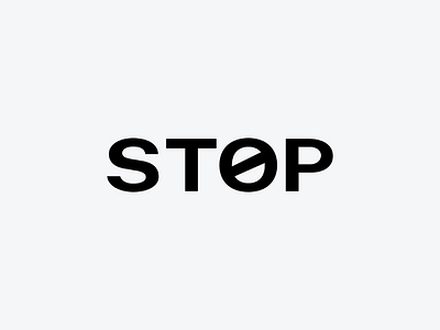 Stop art brand branding icon logo logo design logodesign logotype mark minimal monogram stop stop sign symbol wordmark