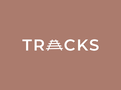 Tracks art brand branding icon logo logo design logodesign logotype mark minimal monogram rail symbol track wordmark