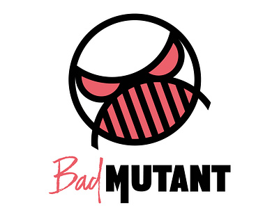 Bad Mutant Logo branding design graphic design illustrator logo red vector