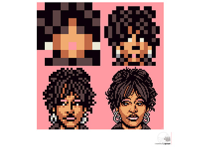 NeoPop Rihanna Fenty 80s 90s design graphic design illustration logo nft photoshop pixel ui