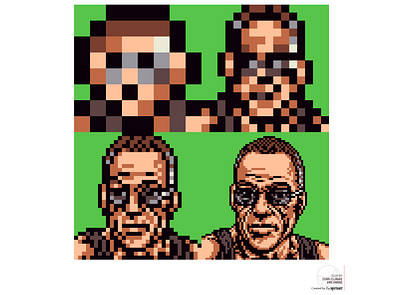 NeoPop Jean-Claude Van Damme 80s 90s design graphic design illustration logo nft photoshop pixel ui