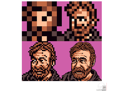 NeoPop Chuck Norris 80s 90s design graphic design illustration logo nft photoshop pixel ui