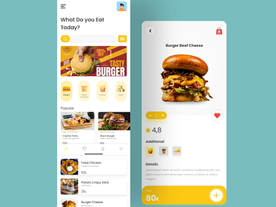 Food App by Asrul Helmandi on Dribbble