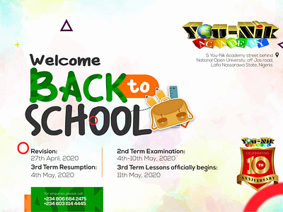 Back to school flyer design 3d animation branding design graphic design illustration logo ui ux vector