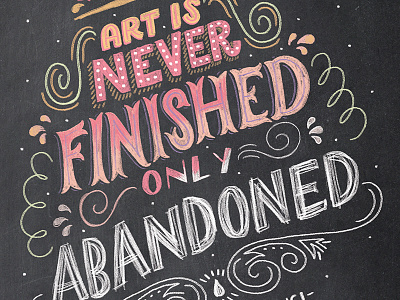 Art Never Finished brushes chalk chalk brushes chalk lettering chalk typography chalkboard design hand lettering hand lettering illustration lettering photoshop