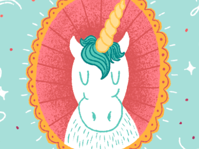 Little Unicorn adobe design digital graphic design illo illustration lettering