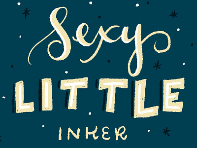 Sexy Inker brush creative design graphic design hand lettering illustration lettering tool preset