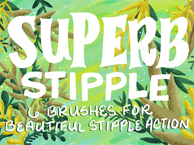 Superb Stipple Brush brush creative design graphic design hand lettering illustration lettering tool preset