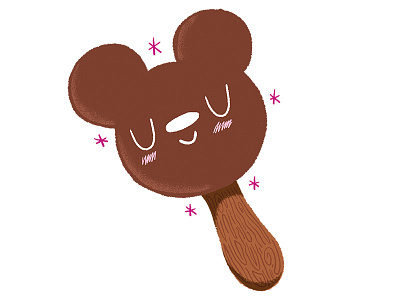 Mickey Pop design disney ice cream illo illustration kawaii kitschy mickey mickey pop slap stickers sticker treat