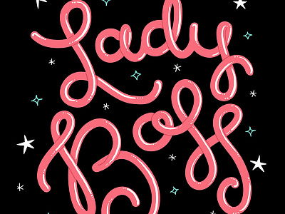 Lady Boss design hand lettering illo illustrated illustration lettering letters social media tool presets tools vintage
