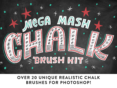Mega Mash Chalk Brush Kit chalk chalk brush chalk brushes chalk lettering design hand lettering illo illustration lettering letters