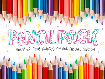 Pencil Pack - Photoshop Brushes adobe design hand lettering illo illustration lettering letters pencil sketch tpl wacom