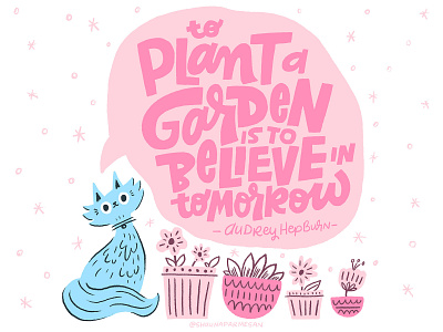 To Plant a Garden cintiq design digital hand drawn hand lettering hand lettering illustration ink kidlit kidlitart lettering letters