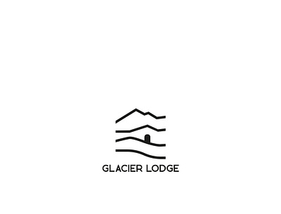 lodge branding flat graphic design logo modern vector