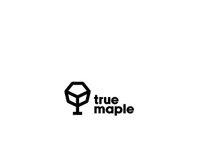 true maple branding design flat graphic design logo vector