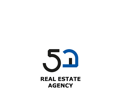 5 cent agency branding design flat graphic design logo real estate vector