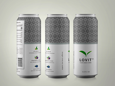 Clean energy drink packaging design