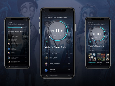 Music Player UI app design ui visual