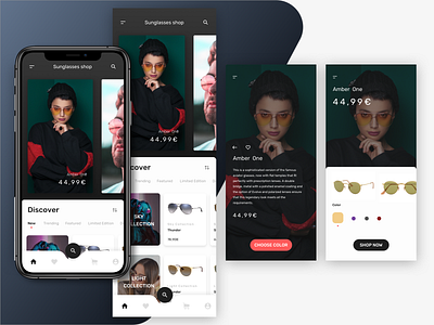 Sunglasses Shop Concept Design design design app fashion mobile sunglasses trend ui visual