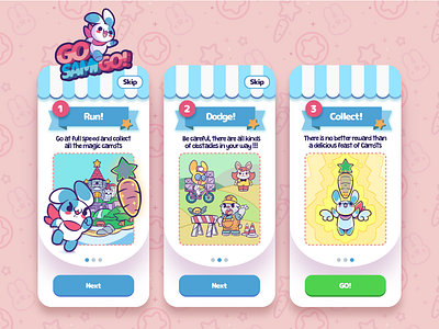 GoSamiGo! app art branding cute cute animal design game art game design game ui illustration illustrator kawaii logo ui ux vector