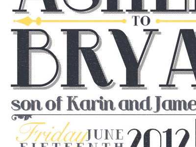 Our Wedding Invitations elegant invitations invites museum press type typography wedding