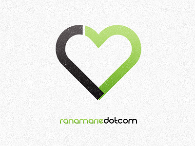 Logo for Rana Marie Photography brand branding design heart logo
