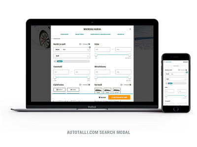 Search modal in desktop & Mobile car desktop form mobile modal search ui