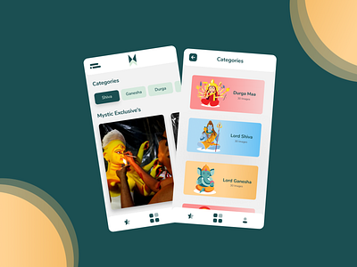 Wallpaper App - Mystic Wallpapers app design design mobile ui uidesign wallpaper app