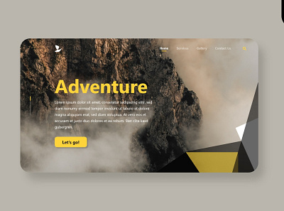 Adventure app branding interfacedesign landingpage uiux web webdesign